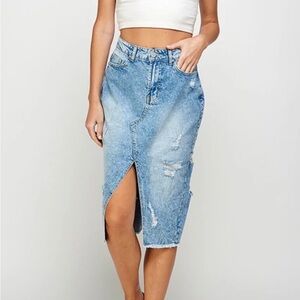 Denim Blue Women's Skirt